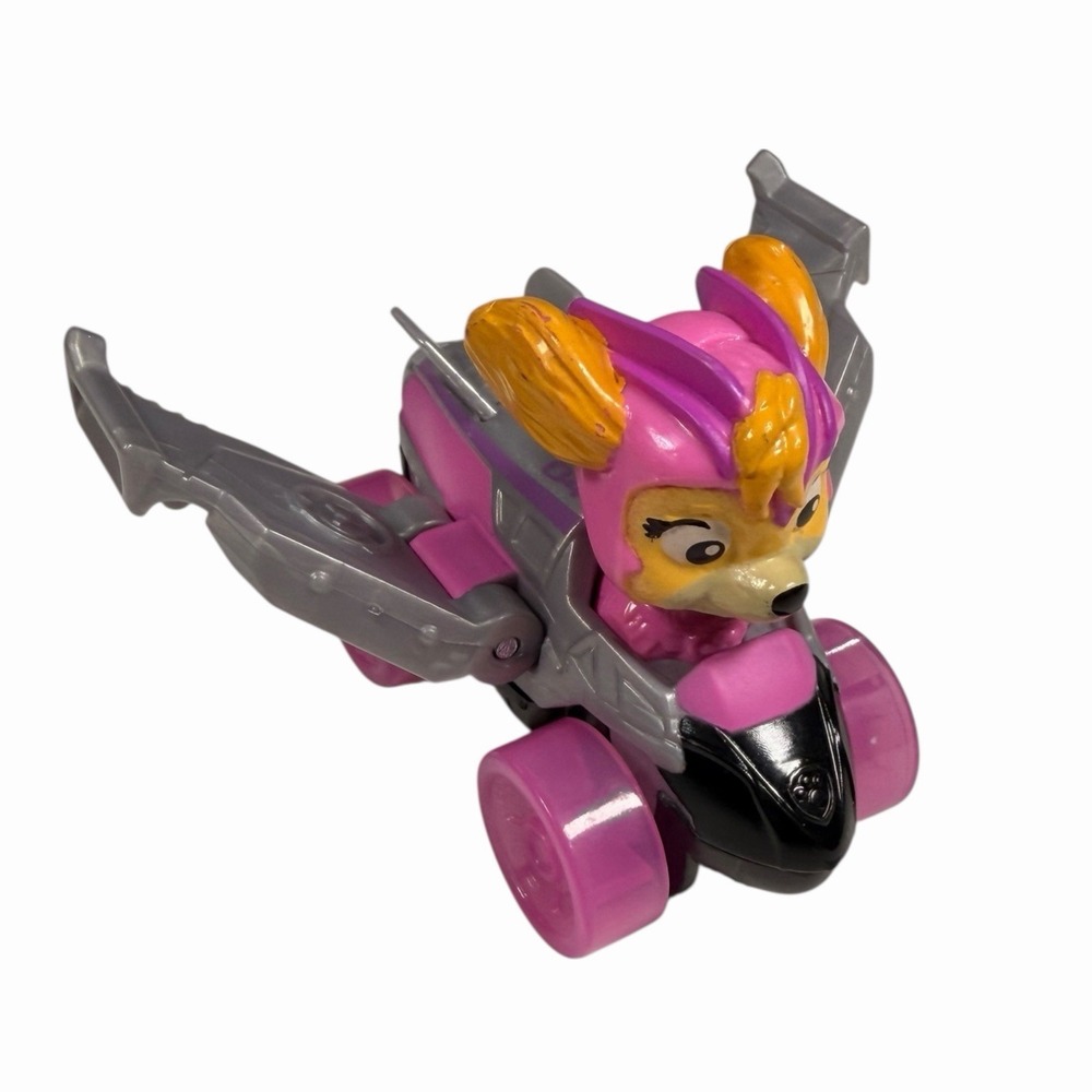 Paw Patrol Skye‎ Mighty Pups Charged Up True Metal Diecast Vehicle Pink Silver